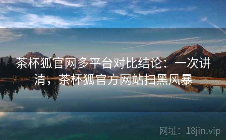 茶杯狐官网多平台对比结论：一次讲清，茶杯狐官方网站扫黑风暴